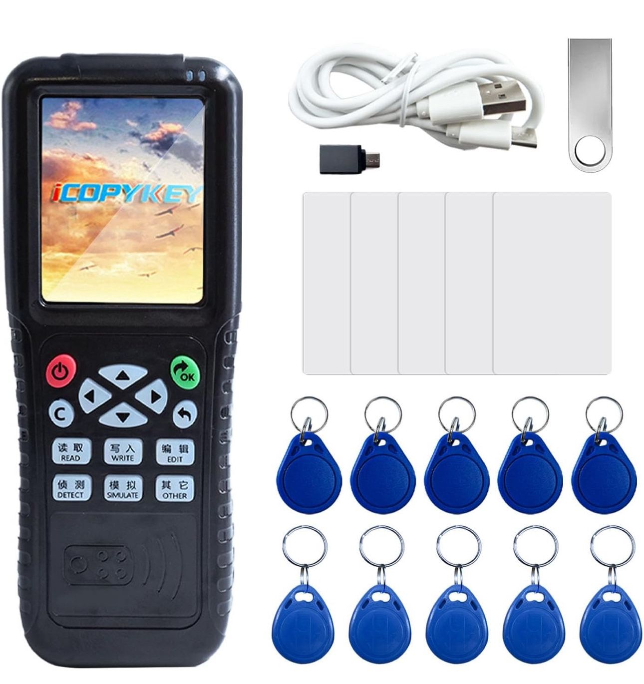 RFID Reader Writer X100 RFID Copier Multi-Frequency Smart Card Reader ID IC