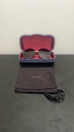 Gucci Round-Frame Rimless Sunglasses
