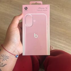 Baby Pink Beats By Dre iPhone 16 Case