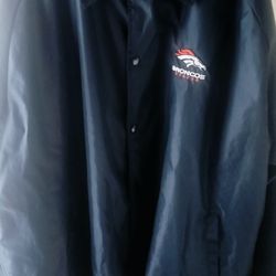 New Men's Navy Denver Broncos Classic Windbreaker Jacket