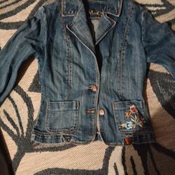 Denim Flower Jacket