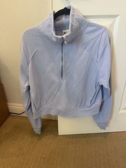 Blue half zip jacket