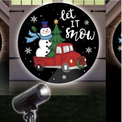 NEW Christmas Snowman Tree Projector LED Outdoor Decoration