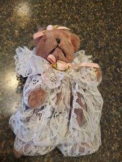 Bear in Lace pantsuit approx 8.5" length