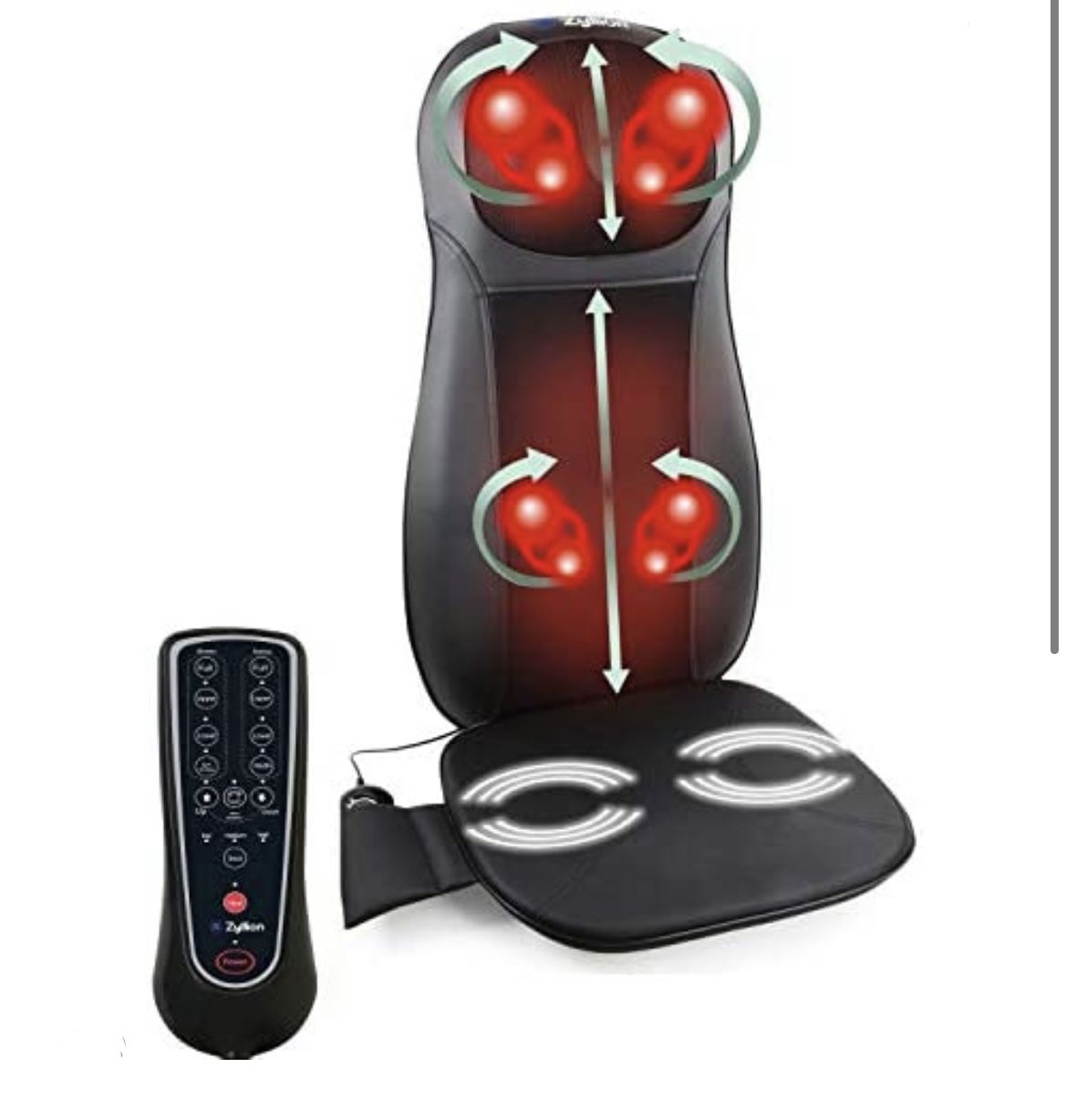 Shiatsu Neck And Back Massage Cushion With Heat (zyllion)