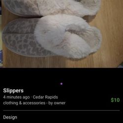 Slippers Size 11 