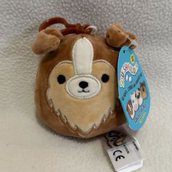 Squishmallow Keychain Clip NWT  Andres The Dog 3 Inch $5