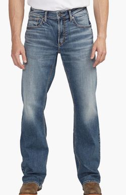 Silver Jeans Men's Blue Medium Wash Straight Leg Denim 34x32 NEW WITHOUT TAGS