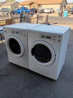 GE Front Load Washer and Electric Dryer