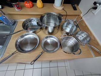 Cuisinart Stainless Steel Cookware Set with Lids