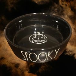Small Black Gloss SPOOKY Pet dish