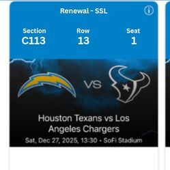 Los Angeles Chargers Vs Houston Texans 