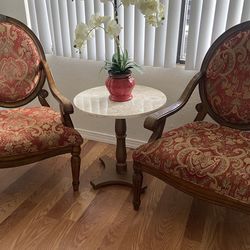 Accent Chairs Victorian Style Excellent Condition