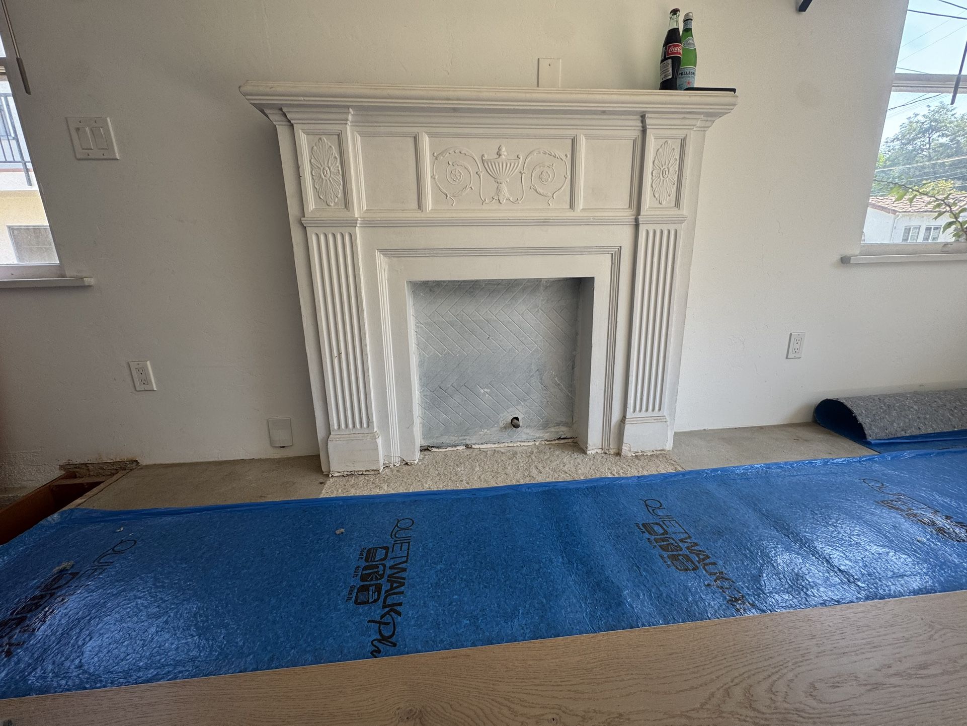 Vintage Mid Century Fireplace Surround