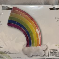 Rainbow Helium Balloons 