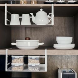 2Pack Under Shelf Storage Basket Organizer K(156)