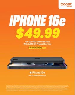 Get the iPhone 16e for ONLY $49.99!