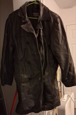 Trucker leather jacket size xl