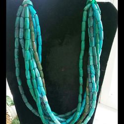 Turquoise Draped Necklace