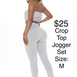 Cropped Jogger Set