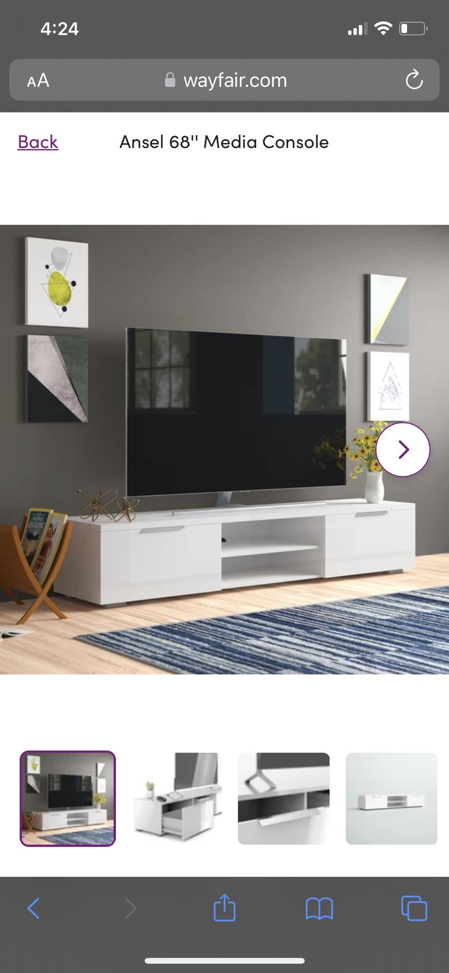 White TV Stand