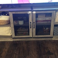 Entertainment Center Gray 