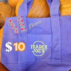 New Purple Trader Joe's Halloween Tote Bag
