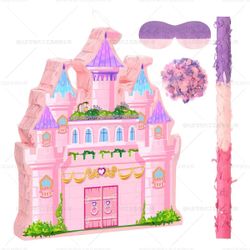 Pink Princess Castle Pinata Girls Birthday Theme Party Candy Smashing Game Props Pinata Decorative Supplies https://offerup.com/redirect/?o=aHR0cDovL2