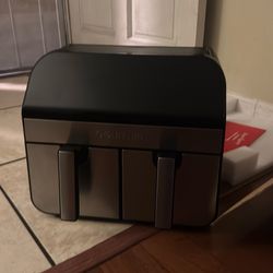 Open box Gourmia Dual Basket Air Fryer NO OFFERS