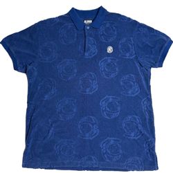 Billionaires Boys Club Blue Gravity Terry Cloth Polo