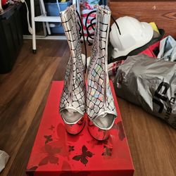 Pleaser Dance Heels Holographic
