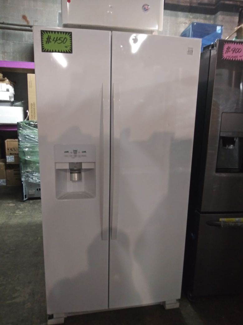 NEW scratch and dent Kenmore side by side doors frige