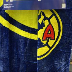 Reversible America Fútbol Blanket Cobija Queen