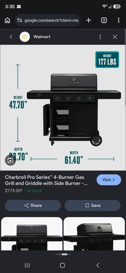 Charbroil pre series 4 burner gas grill PARTS ONLY