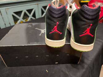 Air Jordan Illusion High-Top Sneakers White Green Red