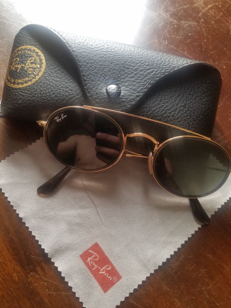 Raybans with case and cloth