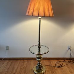 3 Way Floor Lamp with Glass Table
