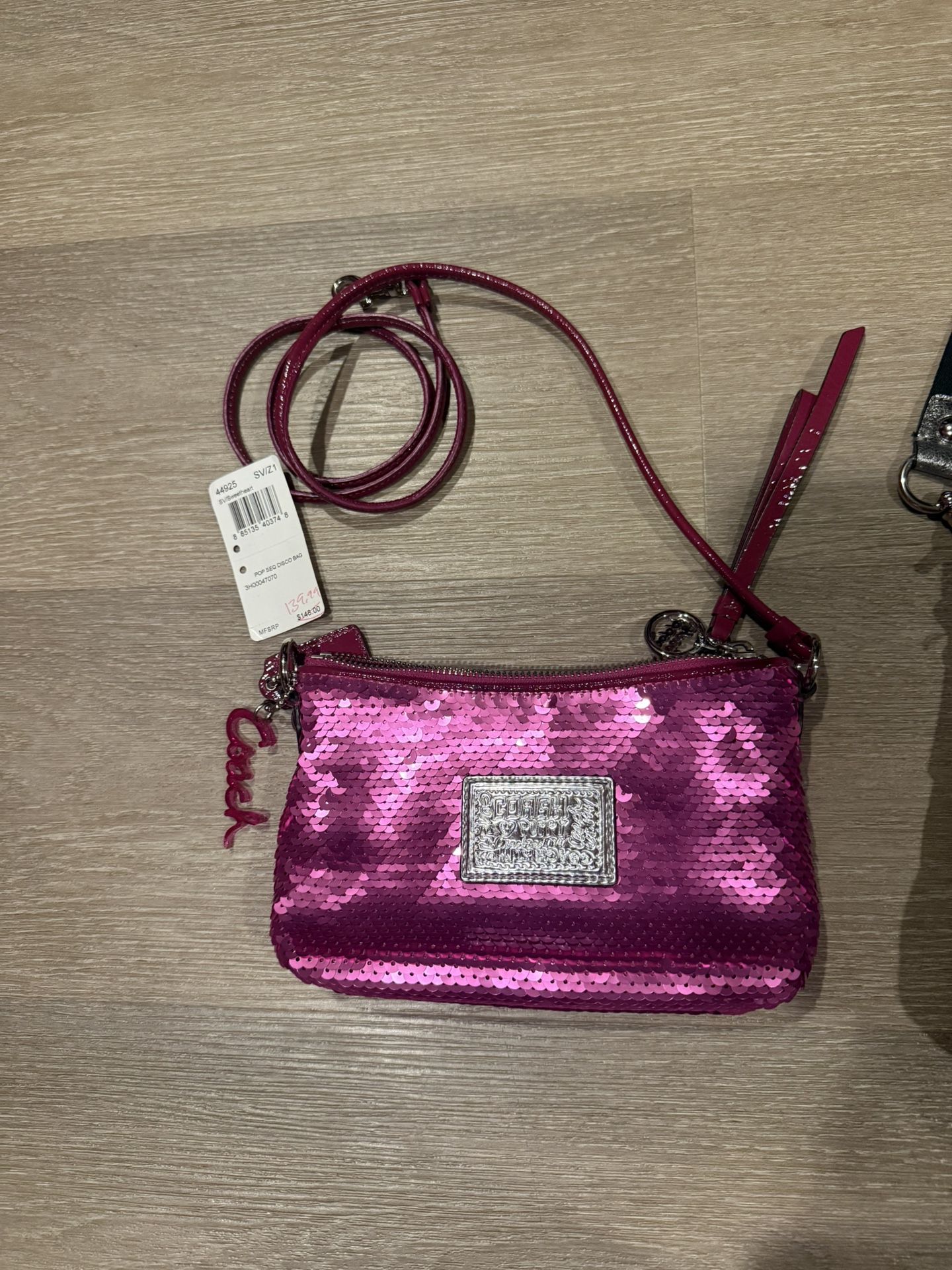 NWT Coach Sequin Crossbody Bag