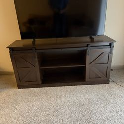 TV Stand with Sliding Doors
