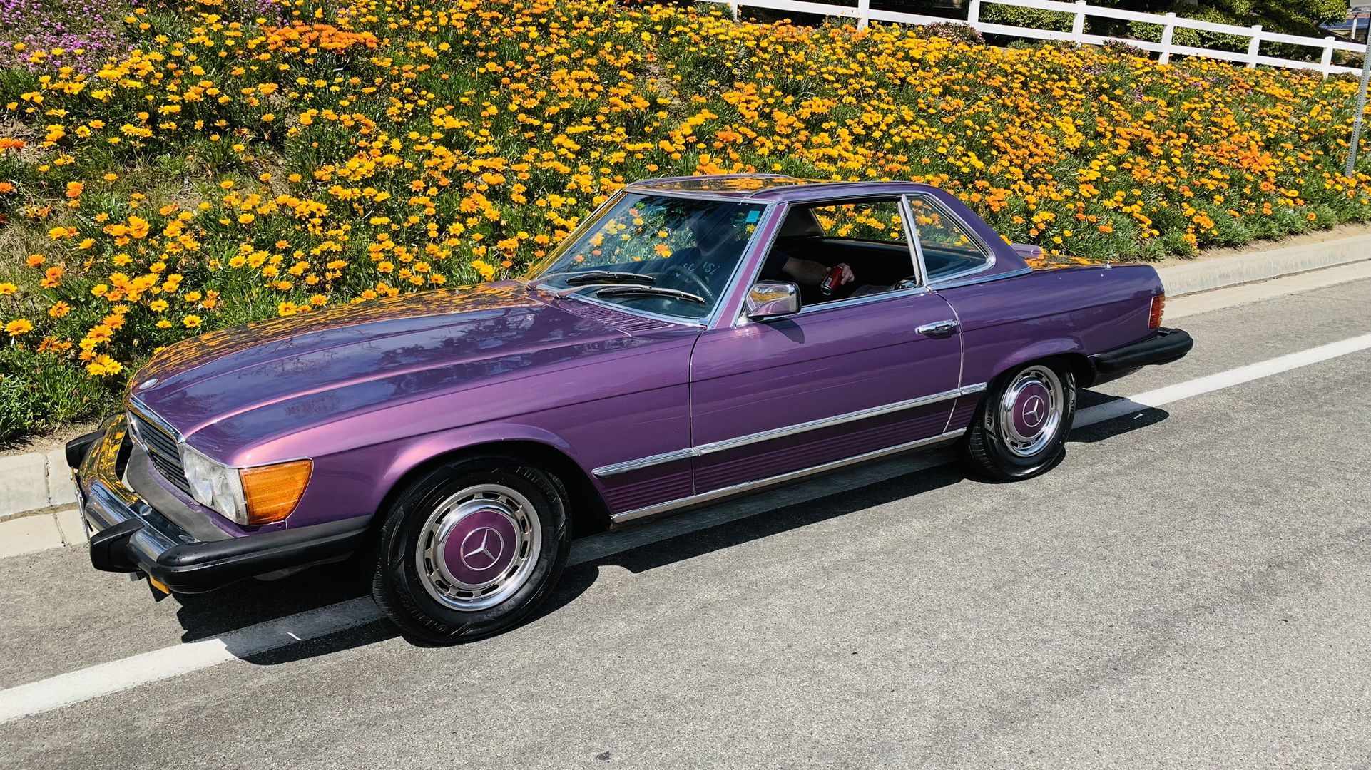 *Available* 1976 Mercedes 450SL Convertible * Purple *
