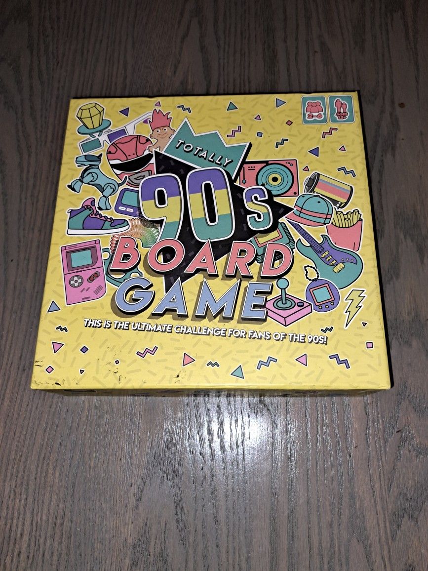 Brand New Open Box Totally 90's Trivia Board Game (Stil Factory Sealed On The Inside)