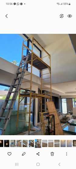12 foot perry scafold plus safty rails