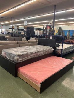 🚛Flash Deal🚛Brand New Twin size trundle bed frame $299, Delivery available