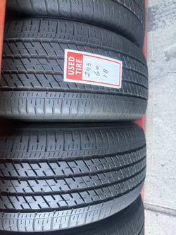 2 used tires 245/60r18 Bridgestone🤑free installation ‼️👌