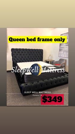Queen size bed frame only