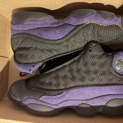 purple and black jordan 13