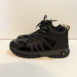 Bass Outdoor Peak Hiker Mid Hiking Boots Womens Black Lace Up Shoes $99 Size 9