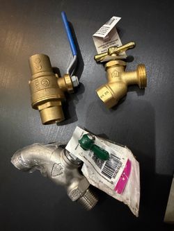 Brass Plumbing Valves and Fittings Lot