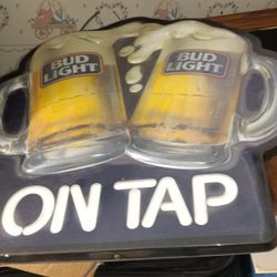 Light Up Bud Light Sign