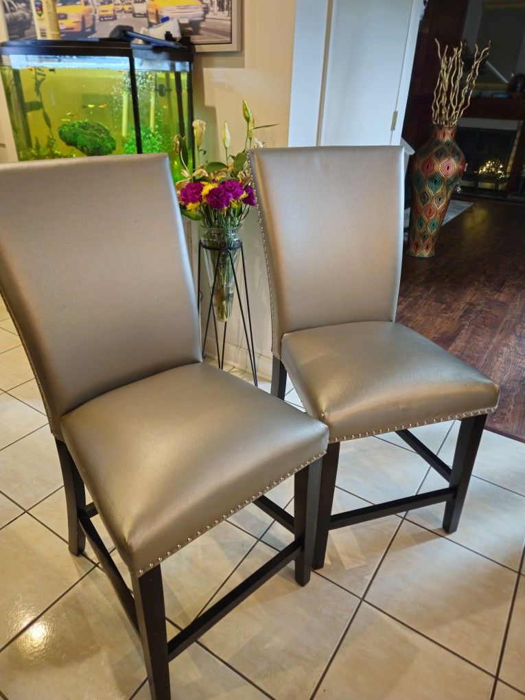 Two Silver Chairs